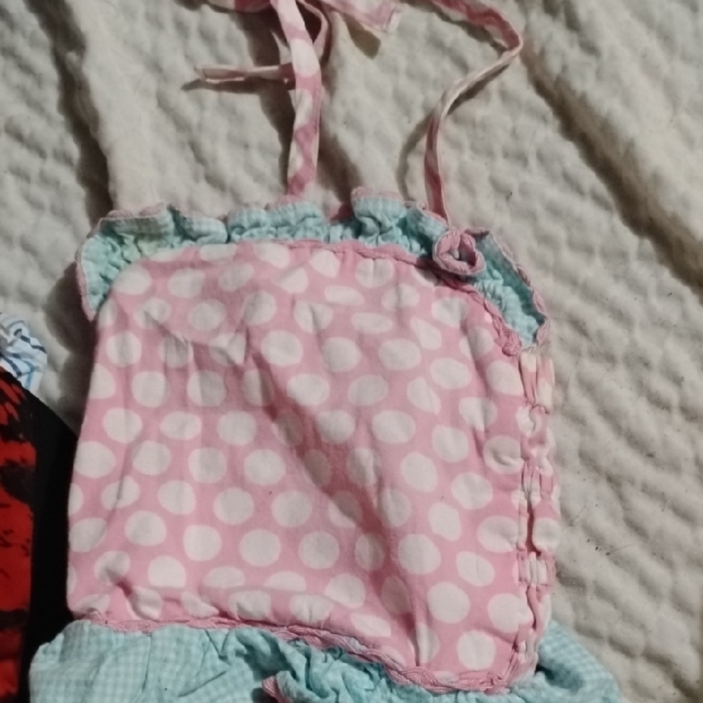 Ellie Kids Pink Polka Dot Bodysuit
